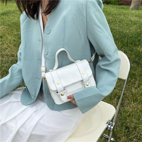 Purple Spirit Bird - Fashion Shoulder Bag designer Women crossbody bags Female Leather white Hand bags for women brand 2021