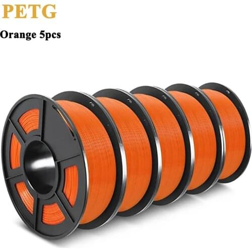 SUNLU Plastic PETG 3d Filament 1.75mm For 3D Printer PETG Filament 5rolls/set Dimensional Accuracy +/-0.02mm