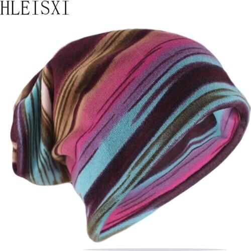 New Arrival Fashion Women Spring Autumn Warm Beanies Skullies Scarf Two Used Girl Hat Hip Hop Outdoor Lady Bonnet Gorras