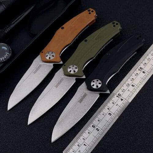 NEW Kershaw 7007 folding knife Ball bearing Pocket knife 8Cr13 blade G10 hunting and equipment knives camping fruit knife EDC
