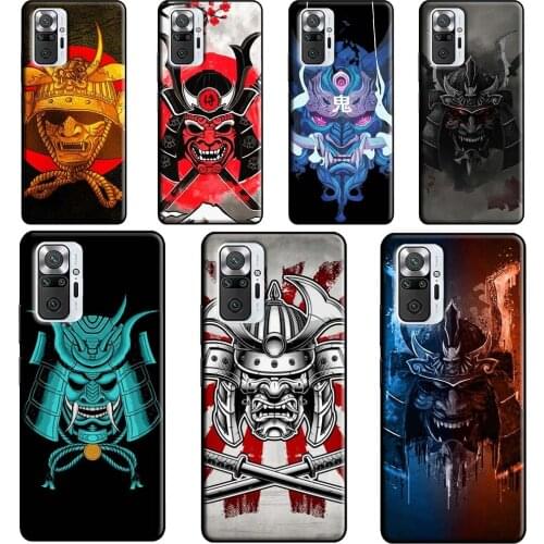 Oni Samurai Mask For Xiaomi Redmi Note 8 9 Pro Note 10 Pro 8T 9S Case Cover For Redmi 9T 9A 9C 7A 8A K40