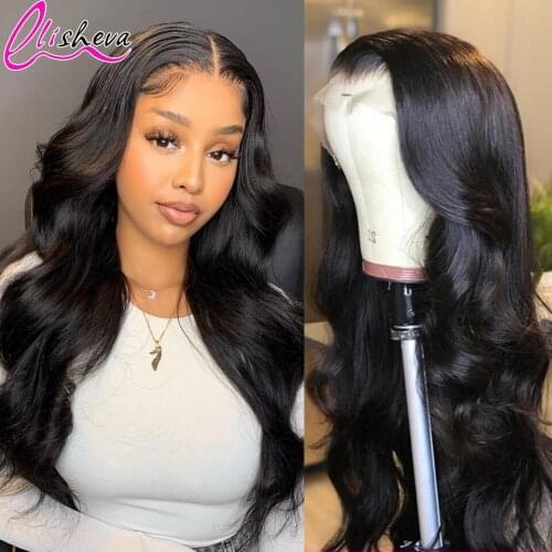 5x5 Body Wave Wig 30 Inch Long Body Wave Lace Front Wig For Black Women Preplucked 13x4 Lace Frontal Human Hair Wig On Sale