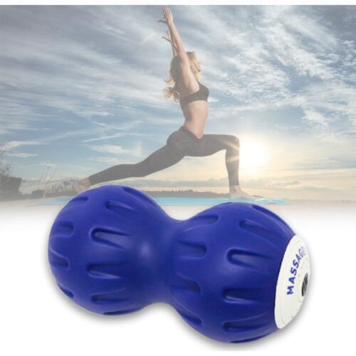 Rechargeable Silicone Peanut Mini Vibrating Massage Ball Lightweight Fitness Body Fascia Massage Yoga Exercise Relieve Pain