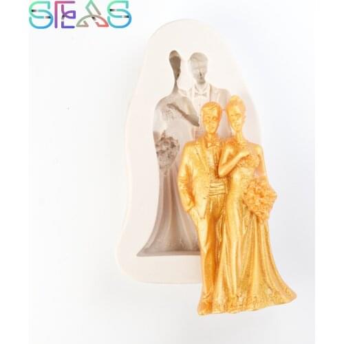 Happy Wedding Silicone Mold marry Pastry Tools Accessories Baking Molds Biscuits Creativity Baking Molds DIY Molds Bakery