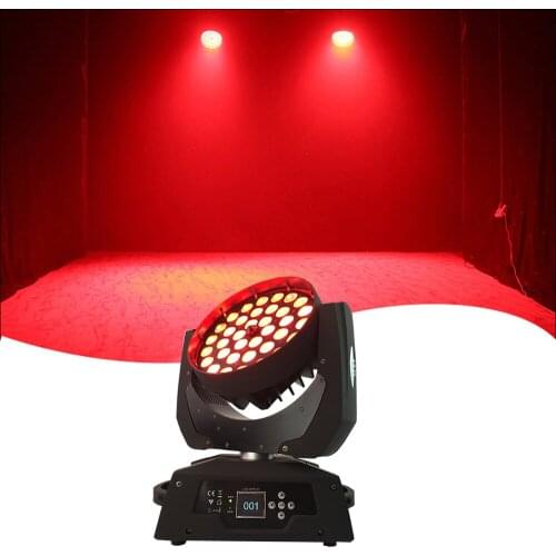 Free Shipping Stage Lighting 36*18 Watt Led Moving Head Zoom Light DMX Control Dj Lights