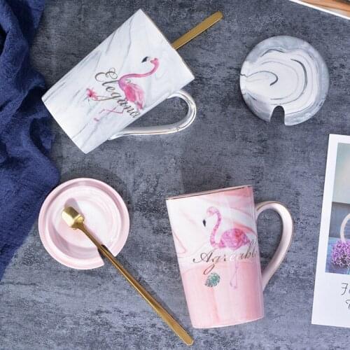 Modern and Simple Marbled Ceramic Cup New Year Gift Ins Coffee Cup Couple Water Cup Ceramic Mug