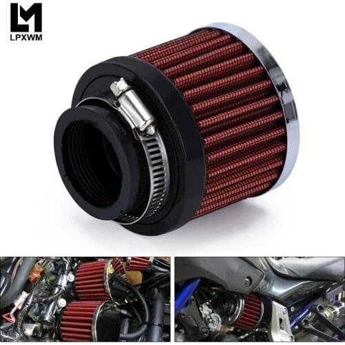 Universal 1.5\" 38mm Interface Motorcycle Car Air Intake Filters Cone Cold Air Filter System Turbo Vent Crankcase AIT15