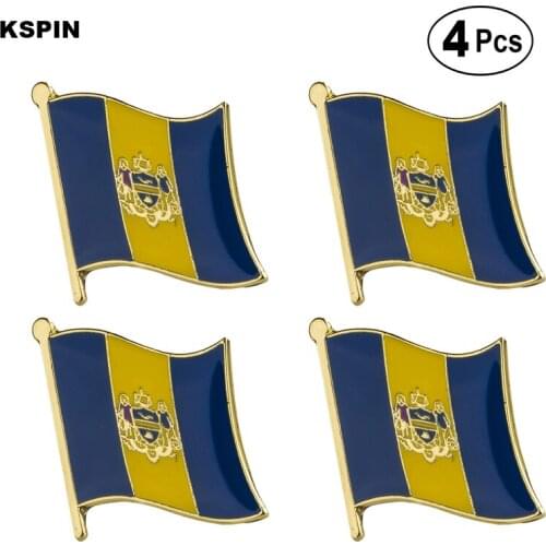 U.S.A Philadelphia Flag Pin Lapel Pin Badge Brooch Icons 4pcs