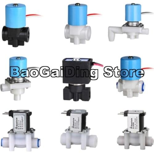 2 Way Plastic Water Dispenser SLC-1 / SLC-2 / SLC-3 / SLC-4 Mini Solenoid Valve 1/8" 1/4" BSP NC for Water Purifier RO Machine