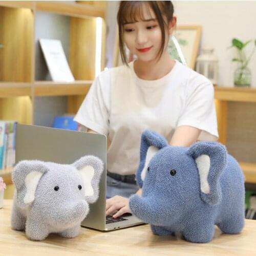 3D simulation nylon cotton material cute elephant animal crossing plush stuffed animals full of birthday gift decoration pendan