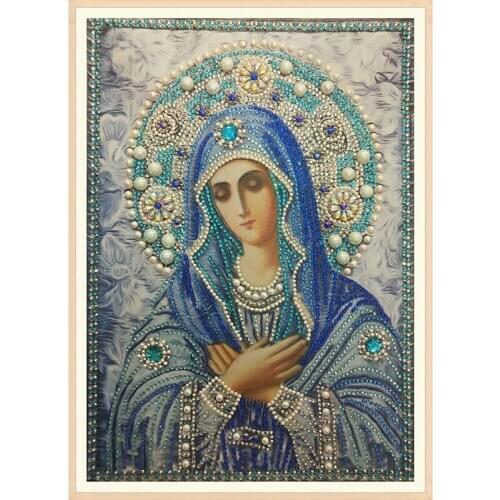 5D Diy Painting Diamond Embroidery Religious Special Shaped Diamond Painting Cross Stitch Diamond Religion Rhinestones Home Deco