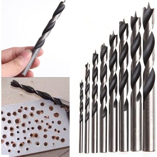 8Pcs 3mm-10mm High Carbon Steel Woodworking Metal Wood Drill Bits Kits