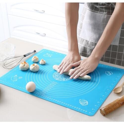 Non Stick Silicone Liner Mat Sheet With Scale Kneading Dough Pad Baking Pastry Rolling Mat Bakeware Liners