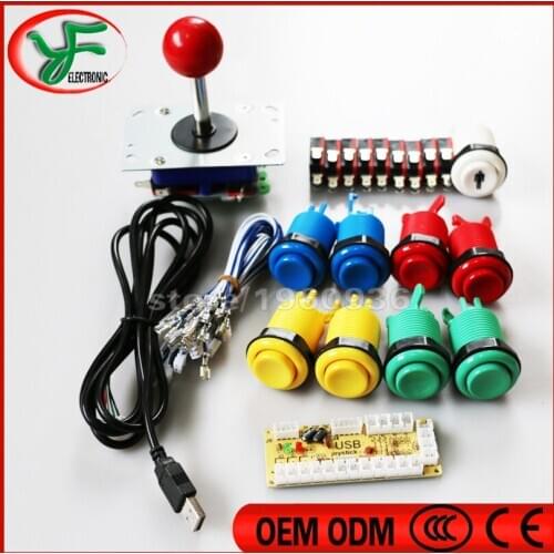 Arcade joystick with Zero Delay USB Encoder + American style Push Buttons+USB cable DIY Arcade Game machine kit