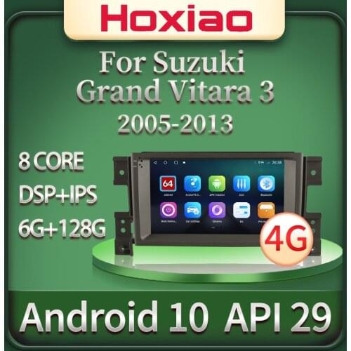 4G Android 10 Car Radio Multimedia Video Player For SUZUKI GRAND VITARA 2005 2006 2007 2008 - 2015 Navigation GPS audio 2 DIN