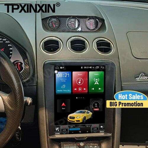 128G Tesla Screen Carplay Android 10 Car Radio 2 Din Stereo Receiver For Lamborghini Gallardo GPS Navi Audio Recorder Head Unit