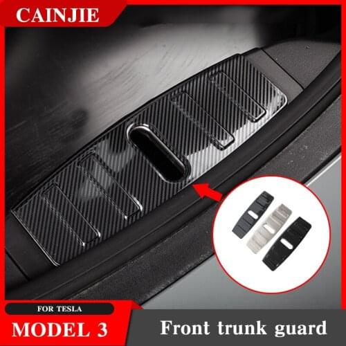Model3 Car Front Engine Trunk Box Luggage Bumper Panel for Tesla Model 3 Accessories 2020 Custom Fit Front box protection