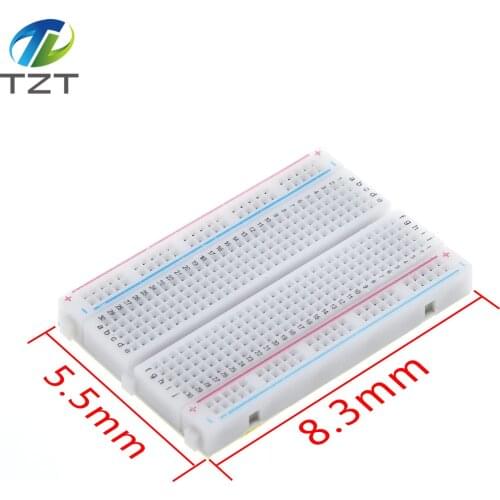 Free Shipping! 10PCS Quality mini bread board / breadboard 8.5CM x 5.5CM 400 holes Bread plate
