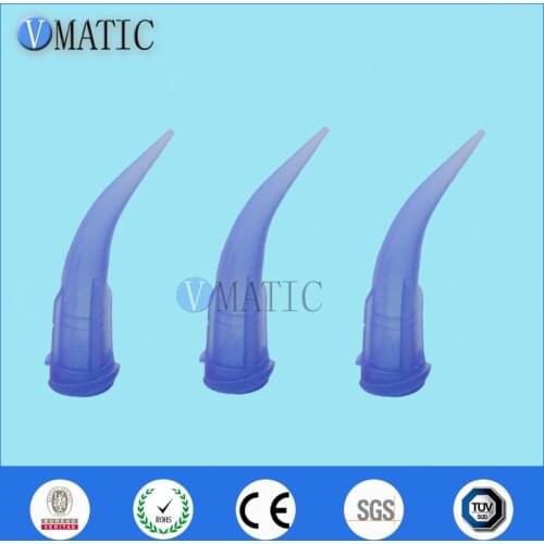 Free Shipping Quality 100Pcs 22G Blue Color TT Tapered Bend Bent Dispensing Plastic Needle Tips