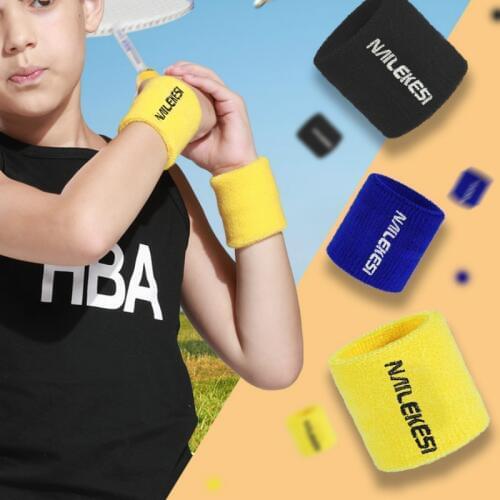 7x7cm Kids Wrist Support Brace Volleyball Basketball Wristbands Children Sports Wrist Band Wraps Sweatband Hand Guard Protector