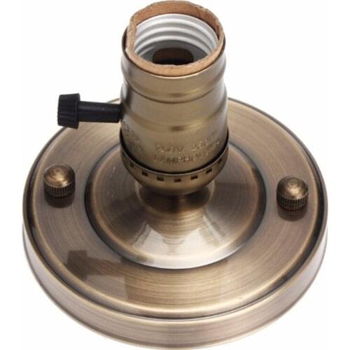 E26 Edison Retro Lamp Holder Small Ceiling Lighting Base Metal Ceiling Lamp Holder