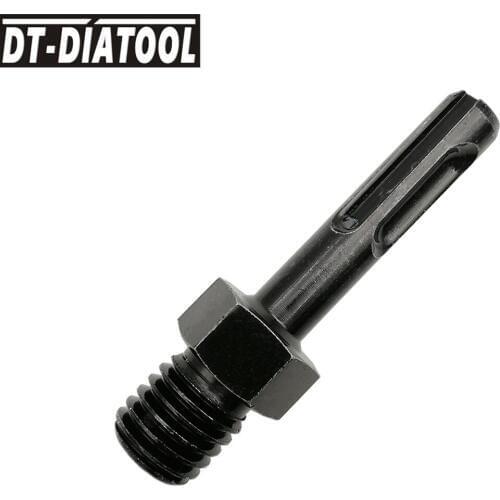 DT-DIATOOL Adapter for Diamond core bits Connection Hole Saw Converter for M14 or 5/8-11 Thread to SDS plus