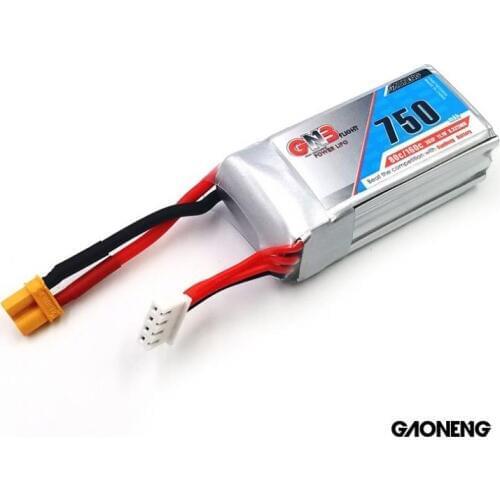 Gaoneng GNB 11.1V 750mAh 3S1P 80C Battery With XT30 Plug For RC Racing Drone High Quality Rechargeable battery
