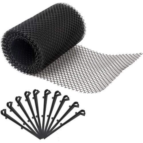 With Stakes Stops Leaves Anti Clogging Mesh Cover Balcony Easy Install Gutter Guard Flexible Drain Reduce Overflow Cleaning Tool