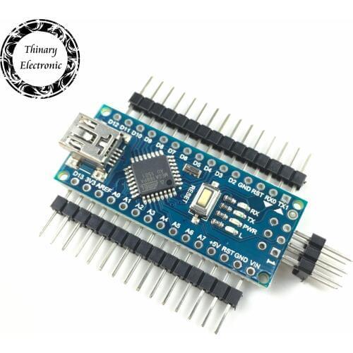 20Pcs/lot Nano Atmega168 controller compatible for arduino nano Atmega168P CH340 CH340C replace CH340G USB driver NO CABLE