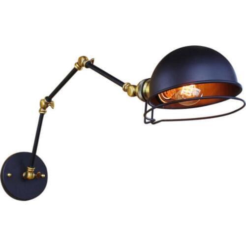 Loft Iron Wall Lamp Retro Vintage Lighting Indoor American Industrial Lighting Lifting Pulley Wall Light Industrial Style Retro