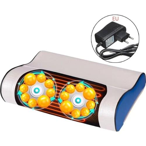 Relaxation Massage Pillow Vibrator Electric Shoulder Back Heating Kneading Body Neck Massager Shiatsu Relief Pain Device