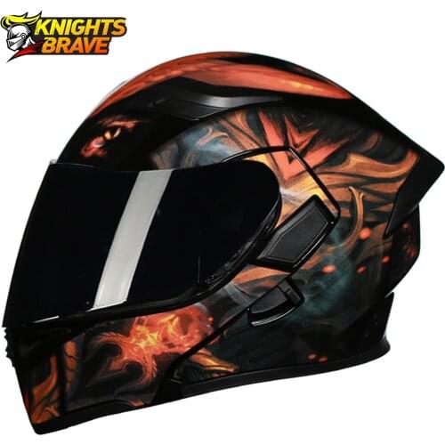Flip Up Motorcycle Helmet Men Motocross Helmet Casco Moto Motorbike Racing Moto Helmet Biker Full Face Helmets DOT Certification