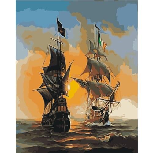 Truth Saucerman Oil Picture By Numbers Acrylic Paint Colorful Diy Kits For Adults Drawing Coloring Painting By Number