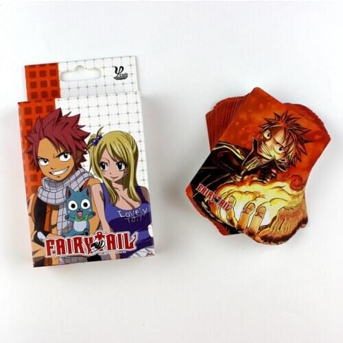 NEW COS FAIRY TAIL poker Model FAIRY TAIL Surrounding Cards Cartoon Playing Card family Desktop games poker Gift