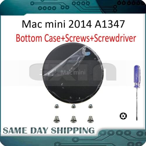 New Late 2014 for Mac Mini Unibody EMC 2840 A1347 Bottom Case Base Lower Back Cover Bottom Housing with Screws and Screwdriver