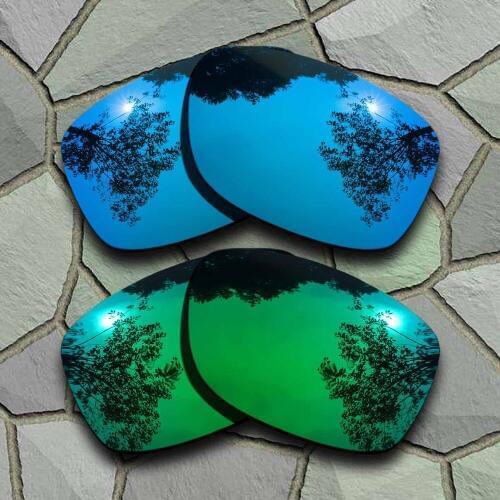 Sky Blue&Jade Green Sunglasses Polarized Replacement Lenses for Oakley Jupiter Squared