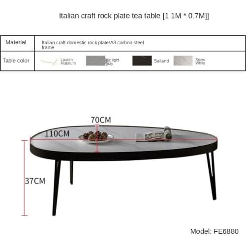 Modern simple personality size coffee table combination villa