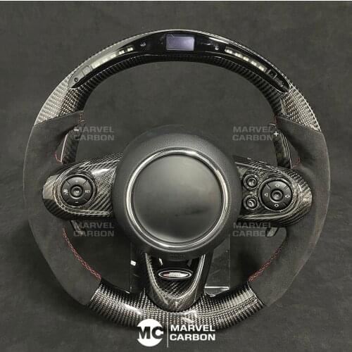 LED Performance Steering Wheel Display Compatible for MINI + 100% Real Carbon Fiber
