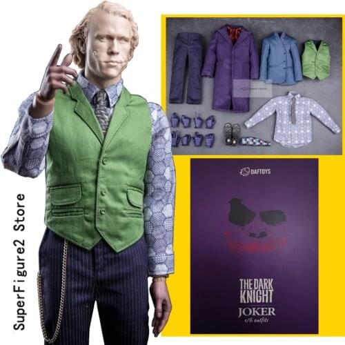 1/6 Daftoys 12" Clown suit model toy Action Figure The purple coat doesn't contain the head carving