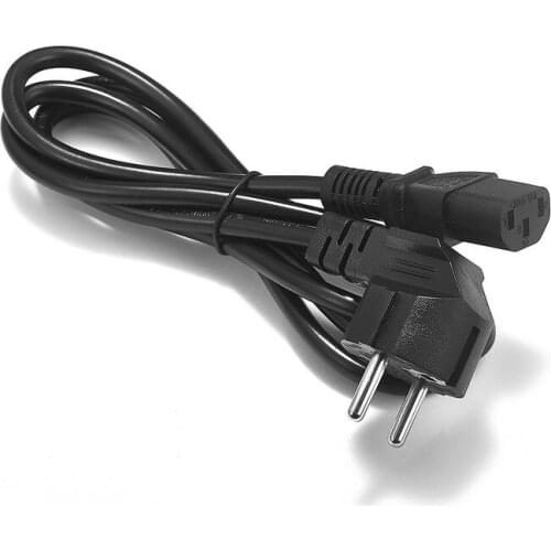 150pcs Computer Power Cord 1.5m 3m 5m 10m 2 Prong Schuko EU to IEC C13 Power Extension Cable For PC Monitor Printer TV Projector