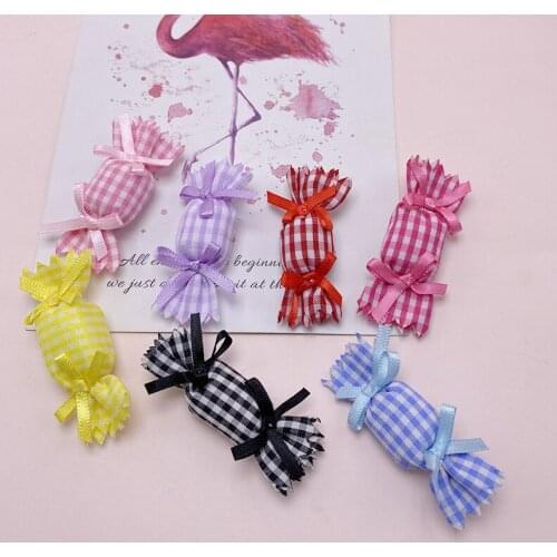 20pcs/set Candy Hand-stitched Hair Accessories Accessories for DIY Childrens Hairpins Hair Bow