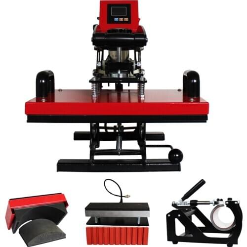 29*38cm Multi-functional Auto Open High Quality Heating Elements T-shirt Mug Cap Pen Printing Heat Press Machine