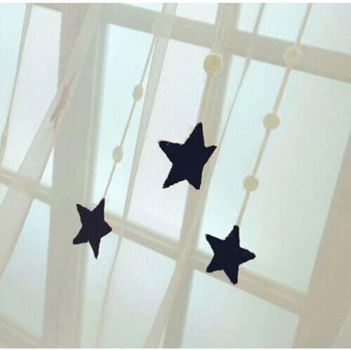 3M Stars Embroidery Yarn Embroidery Yarn White Gauze Curtain Gauze Shade