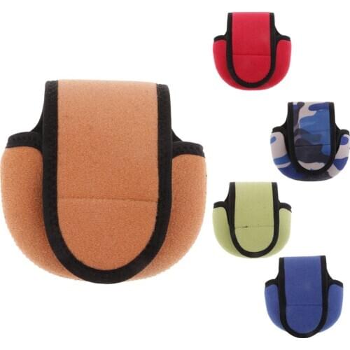 4mm EVA Foam Padded Baitcasting Reel Pouch Fishing Reel Bag Protective Cover Fits Left or Right Hand Reel for Fisherman