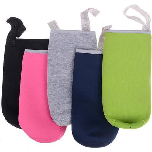 420ml/550ml Fruit Outdoor Bike Bottles Bag Covers High Quality Glass Sport Water Bottle With Protective Bag