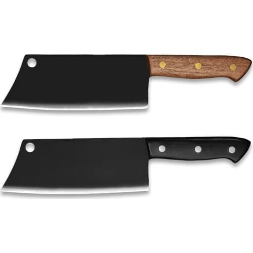 7.5 Inch Stainless Steel Chopping Knife Color Wood Handle Knife Ultra Sharp Pointed Blade Meat Cleaver Pro Chefs Cooking Slicer