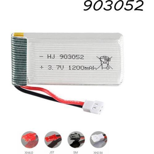 3.7v 1200mAh 903052 Lipo Battery For Syma X5 X5C X5sw X5sc X5s X5sc -1 X5hw X5uw M18 H5P Rc Drone Spare Parts 1pcs