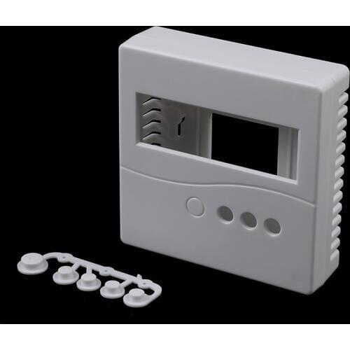 1PCS White 8.6x8.6x2.6cm Case For DIY LCD1602 Meter Tester With Button 86 Plastic Project Box Enclosure