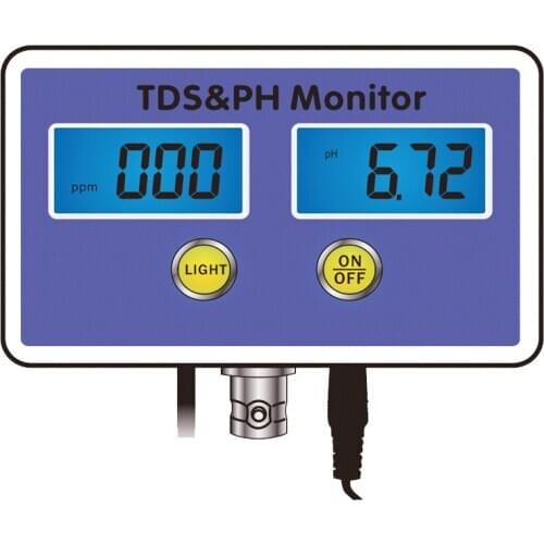 Two in one tester PH and TDS . Aquarium pH and TDS online long-term monitor machine tester test of seawater salinity