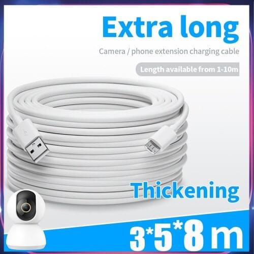 Micro USB Cable Power Bank Cord for Power Supply Web Camera Remote Wiring Charging Wire For Tablet Cellphone PC